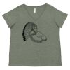 Curvy Collection Women's Fine Jersey V-Neck Tee Thumbnail