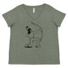 Curvy Collection Women's Fine Jersey V-Neck Tee Thumbnail