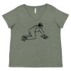 Curvy Collection Women's Fine Jersey V-Neck Tee Thumbnail