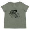Curvy Collection Women's Fine Jersey V-Neck Tee Thumbnail
