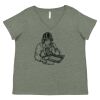 Curvy Collection Women's Fine Jersey V-Neck Tee Thumbnail