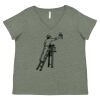 Curvy Collection Women's Fine Jersey V-Neck Tee Thumbnail
