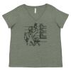 Curvy Collection Women's Fine Jersey V-Neck Tee Thumbnail