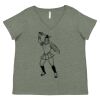 Curvy Collection Women's Fine Jersey V-Neck Tee Thumbnail