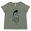 Curvy Collection Women's Fine Jersey V-Neck Tee Thumbnail