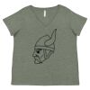 Curvy Collection Women's Fine Jersey V-Neck Tee Thumbnail