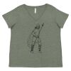Curvy Collection Women's Fine Jersey V-Neck Tee Thumbnail
