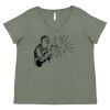 Curvy Collection Women's Fine Jersey V-Neck Tee Thumbnail