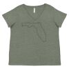 Curvy Collection Women's Fine Jersey V-Neck Tee Thumbnail