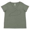 Curvy Collection Women's Fine Jersey V-Neck Tee Thumbnail