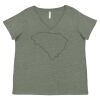 Curvy Collection Women's Fine Jersey V-Neck Tee Thumbnail