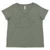 Curvy Collection Women's Fine Jersey V-Neck Tee Thumbnail