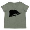Curvy Collection Women's Fine Jersey V-Neck Tee Thumbnail