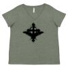 Curvy Collection Women's Fine Jersey V-Neck Tee Thumbnail