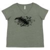 Curvy Collection Women's Fine Jersey V-Neck Tee Thumbnail
