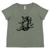 Curvy Collection Women's Fine Jersey V-Neck Tee Thumbnail
