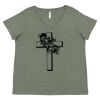 Curvy Collection Women's Fine Jersey V-Neck Tee Thumbnail