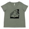 Curvy Collection Women's Fine Jersey V-Neck Tee Thumbnail