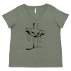 Curvy Collection Women's Fine Jersey V-Neck Tee Thumbnail