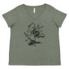 Curvy Collection Women's Fine Jersey V-Neck Tee Thumbnail
