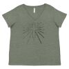 Curvy Collection Women's Fine Jersey V-Neck Tee Thumbnail