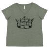 Curvy Collection Women's Fine Jersey V-Neck Tee Thumbnail