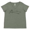 Curvy Collection Women's Fine Jersey V-Neck Tee Thumbnail