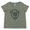 Curvy Collection Women's Fine Jersey V-Neck Tee Thumbnail