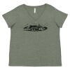 Curvy Collection Women's Fine Jersey V-Neck Tee Thumbnail