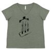 Curvy Collection Women's Fine Jersey V-Neck Tee Thumbnail