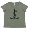 Curvy Collection Women's Fine Jersey V-Neck Tee Thumbnail
