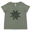 Curvy Collection Women's Fine Jersey V-Neck Tee Thumbnail
