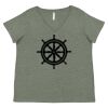 Curvy Collection Women's Fine Jersey V-Neck Tee Thumbnail