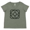 Curvy Collection Women's Fine Jersey V-Neck Tee Thumbnail