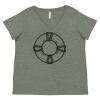 Curvy Collection Women's Fine Jersey V-Neck Tee Thumbnail