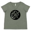 Curvy Collection Women's Fine Jersey V-Neck Tee Thumbnail