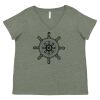 Curvy Collection Women's Fine Jersey V-Neck Tee Thumbnail