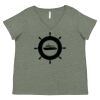 Curvy Collection Women's Fine Jersey V-Neck Tee Thumbnail