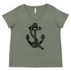 Curvy Collection Women's Fine Jersey V-Neck Tee Thumbnail