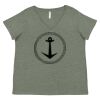 Curvy Collection Women's Fine Jersey V-Neck Tee Thumbnail