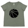 Curvy Collection Women's Fine Jersey V-Neck Tee Thumbnail