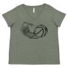 Curvy Collection Women's Fine Jersey V-Neck Tee Thumbnail