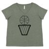 Curvy Collection Women's Fine Jersey V-Neck Tee Thumbnail