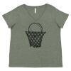 Curvy Collection Women's Fine Jersey V-Neck Tee Thumbnail