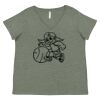 Curvy Collection Women's Fine Jersey V-Neck Tee Thumbnail