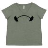Curvy Collection Women's Fine Jersey V-Neck Tee Thumbnail
