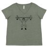 Curvy Collection Women's Fine Jersey V-Neck Tee Thumbnail