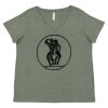Curvy Collection Women's Fine Jersey V-Neck Tee Thumbnail