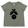 Curvy Collection Women's Fine Jersey V-Neck Tee Thumbnail