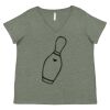 Curvy Collection Women's Fine Jersey V-Neck Tee Thumbnail